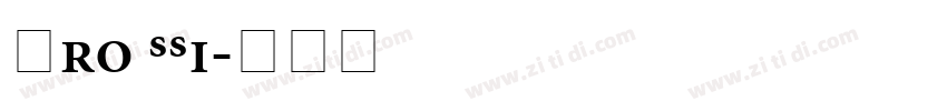 Pro SSi字体转换